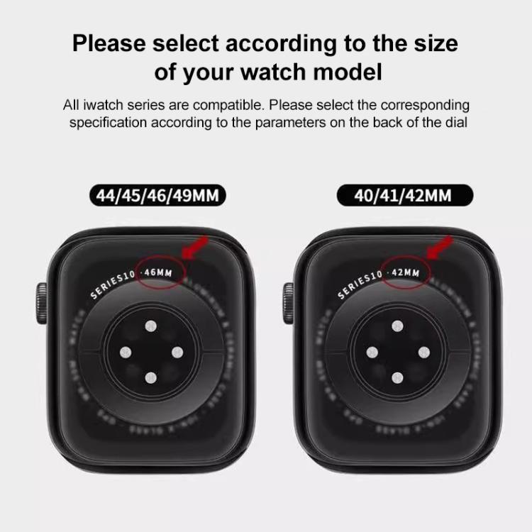 xDfind Magnetic Three-bead Silicone Watch Band, For Apple Watch 42 / 44 / 45 / 46 / 49mm, For Apple Watch 38 / 40 / 41 / S10 42mm