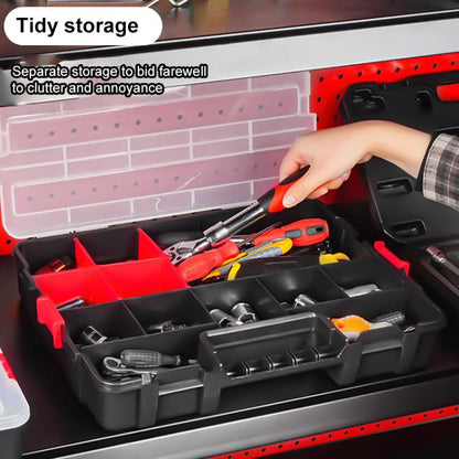 Hardware Parts Portable Multi-functional Compartment Storage Box, 38x29.5xcm