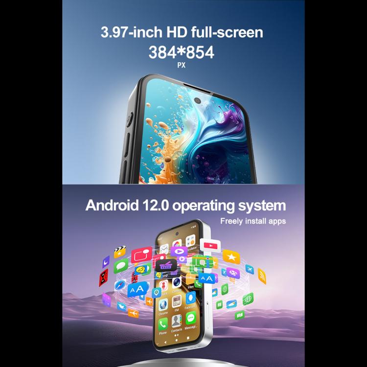 Q333, 4GB+64GB, 3.97 inch Android 12 Mediatek MT6762 Octa Core, Network: 4G, Dual SIM