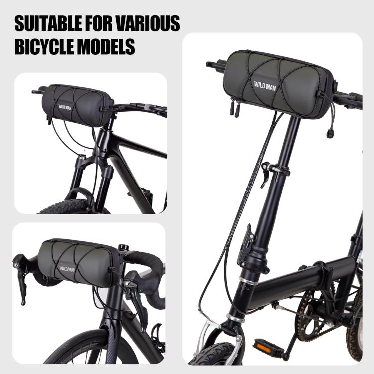 WILD MAN GD7X Mountain Bicycle EVA Hard Shell Handlebar Bag Quick Release Bracket, GD7X