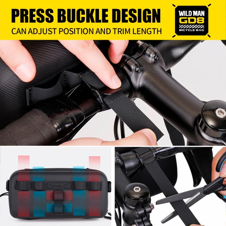 WILD MAN GD8 Mountain Bicycle EVA Hard Shell Handlebar Bag, GD8