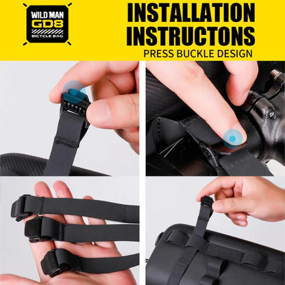 WILD MAN GD8 Mountain Bicycle EVA Hard Shell Handlebar Bag, GD8