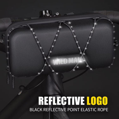 WILD MAN GD8 Mountain Bicycle EVA Hard Shell Handlebar Bag, GD8