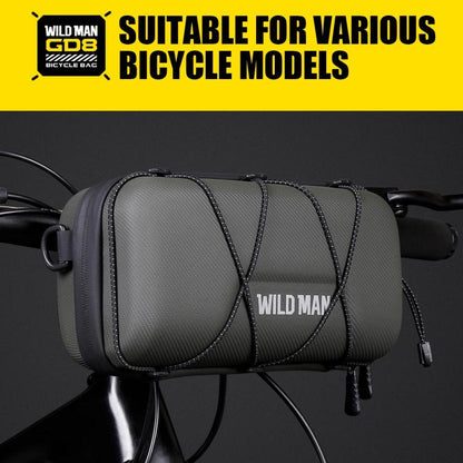 WILD MAN GD8 Mountain Bicycle EVA Hard Shell Handlebar Bag, GD8