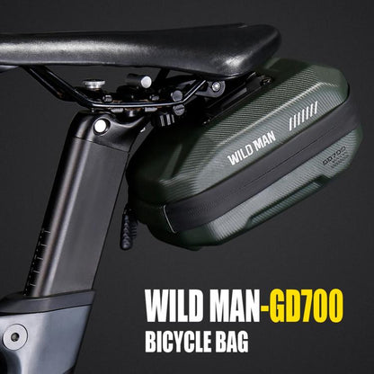 WILD MAN GD700 Mountain Bicycle EVA Hard Shell Bag Bike Seat Bag, GD700