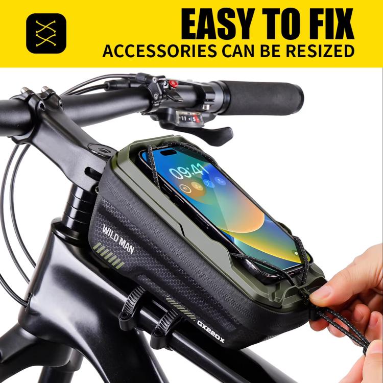 WILD MAN GX220X Mountain Bicycle EVA Hard Shell Bag Bike Front Quick Release Bracket, GX220X