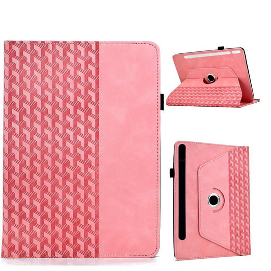 Rotatable Building Blocks Embossed Smart Leather Tablet Case, For Samsung Galaxy Tab S10 FE / S9, For Samsung Galaxy Tab S6 Lite 2024, For Samsung Galaxy Tab S9 FE+ / S9+, For Samsung Galaxy Tab A9+, For Samsung Galaxy Tab A7 10.4 / T500