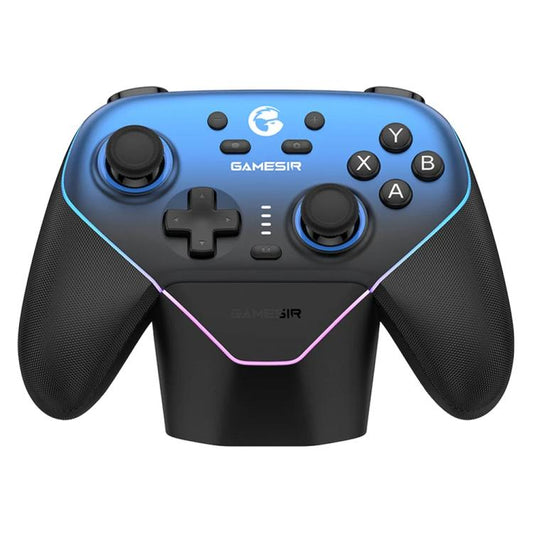 GameSir Super Nova T4 Nova Pro Tri-Mode Wireless Game Controller for PC / Steam / Switch / iOS / Android, T4 Nova Pro Blue, T4 Nova Pro Pink