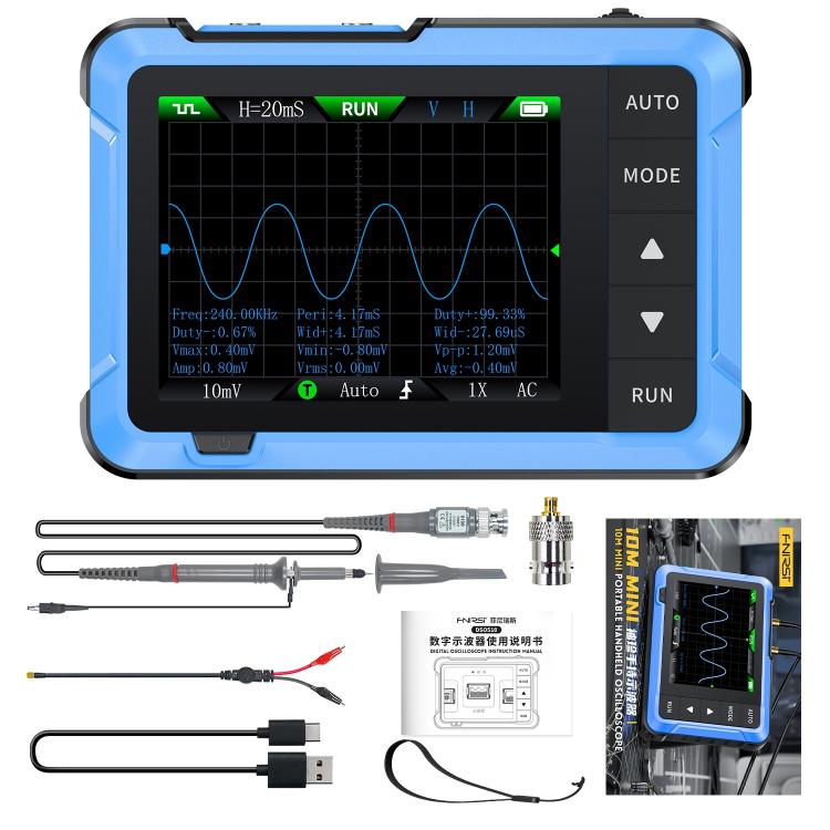 FNIRSI DSO510 Handheld Small Digital Portable Tablet Oscilloscope, DSO510