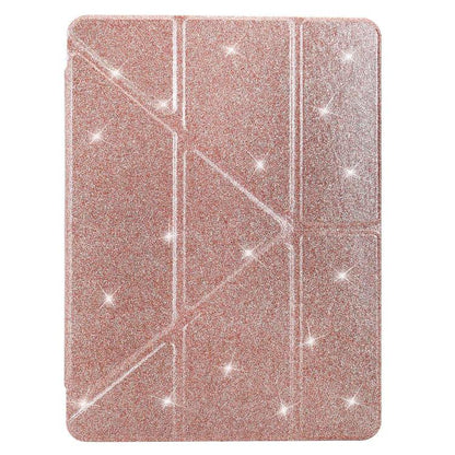 Y-Fold Clear Acrylic Glitter Smart Leather Tablet Case, For Xiaomi Pad 7 / 7 Pro