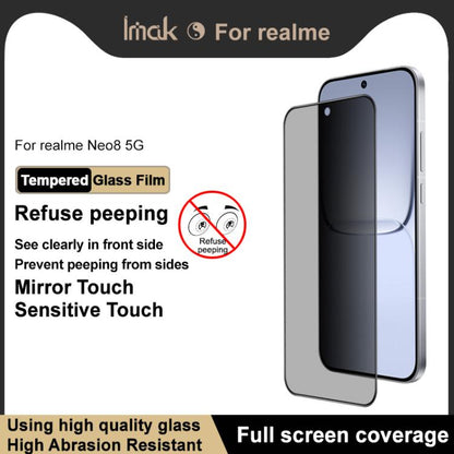 imak HD Full Screen Privacy Tempered Glass Protective Film, For Realme Neo8 5G, For Realme GT8 Pro Global, For Realme Narzo 90 5G, For Realme GT 7 / GT 7T Global