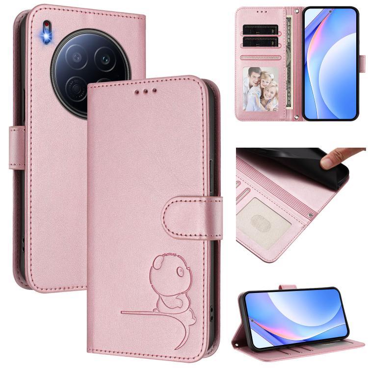 Litter Panda Embossing RFID Leather Phone Case with Lanyard, For Tecno Camon 50 Pro 4G, For Tecno Camon 50 4G, For Tecno Spark Slim 5G, For Tecno Spark Go 1 / Go 1S / Go 2025, For Tecno Camon 40 Pro 4G, For Tecno Camon 40 Premier, For Tecno Camon 40 4G...