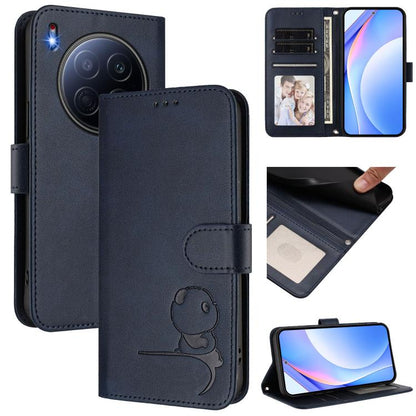 Litter Panda Embossing RFID Leather Phone Case with Lanyard, For Tecno Camon 50 Pro 4G, For Tecno Camon 50 4G, For Tecno Spark Slim 5G, For Tecno Spark Go 1 / Go 1S / Go 2025, For Tecno Camon 40 Pro 4G, For Tecno Camon 40 Premier, For Tecno Camon 40 4G...