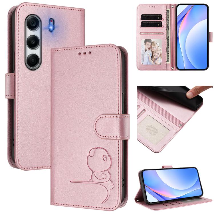 Litter Panda Embossing RFID Leather Phone Case with Lanyard, For Tecno Camon 50 Pro 4G, For Tecno Camon 50 4G, For Tecno Spark Slim 5G, For Tecno Spark Go 1 / Go 1S / Go 2025, For Tecno Camon 40 Pro 4G, For Tecno Camon 40 Premier, For Tecno Camon 40 4G...