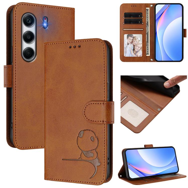 Litter Panda Embossing RFID Leather Phone Case with Lanyard, For Tecno Camon 50 Pro 4G, For Tecno Camon 50 4G, For Tecno Spark Slim 5G, For Tecno Spark Go 1 / Go 1S / Go 2025, For Tecno Camon 40 Pro 4G, For Tecno Camon 40 Premier, For Tecno Camon 40 4G...
