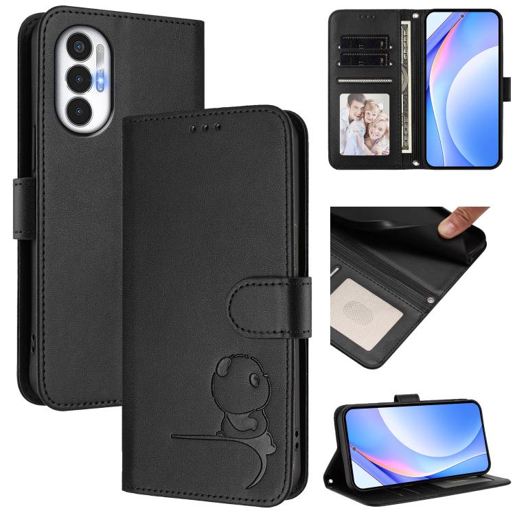 Litter Panda Embossing RFID Leather Phone Case with Lanyard, For Tecno Spark 10C / 10 4G, For Tecno Spark 10 Pro 4G / K17 4G, For Tecno Camon 19 / 19 Pro 5G, For Tecno Pova 4 Pro, For Tecno Pova 4, For Tecno Pova Neo 2, For Tecno Spark Go 2022 / Spark ...