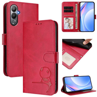 Litter Panda Embossing RFID Leather Phone Case with Lanyard, For Tecno Spark 10C / 10 4G, For Tecno Spark 10 Pro 4G / K17 4G, For Tecno Camon 19 / 19 Pro 5G, For Tecno Pova 4 Pro, For Tecno Pova 4, For Tecno Pova Neo 2, For Tecno Spark Go 2022 / Spark ...