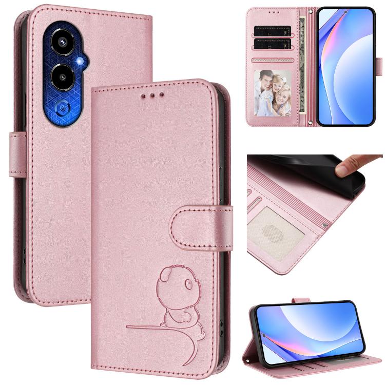 Litter Panda Embossing RFID Leather Phone Case with Lanyard, For Tecno Spark 10C / 10 4G, For Tecno Spark 10 Pro 4G / K17 4G, For Tecno Camon 19 / 19 Pro 5G, For Tecno Pova 4 Pro, For Tecno Pova 4, For Tecno Pova Neo 2, For Tecno Spark Go 2022 / Spark ...