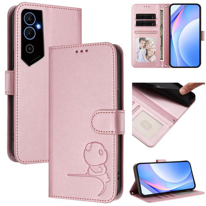 Litter Panda Embossing RFID Leather Phone Case with Lanyard, For Tecno Spark 10C / 10 4G, For Tecno Spark 10 Pro 4G / K17 4G, For Tecno Camon 19 / 19 Pro 5G, For Tecno Pova 4 Pro, For Tecno Pova 4, For Tecno Pova Neo 2, For Tecno Spark Go 2022 / Spark ...