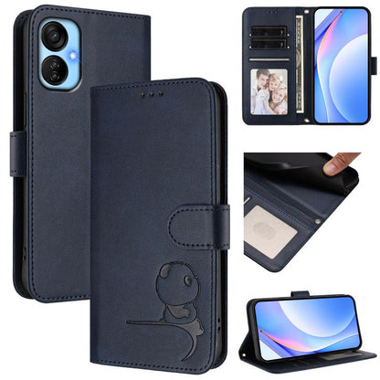 Litter Panda Embossing RFID Leather Phone Case with Lanyard, For Tecno Spark 10C / 10 4G, For Tecno Spark 10 Pro 4G / K17 4G, For Tecno Camon 19 / 19 Pro 5G, For Tecno Pova 4 Pro, For Tecno Pova 4, For Tecno Pova Neo 2, For Tecno Spark Go 2022 / Spark ...