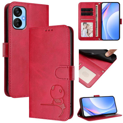 Litter Panda Embossing RFID Leather Phone Case with Lanyard, For Tecno Spark 10C / 10 4G, For Tecno Spark 10 Pro 4G / K17 4G, For Tecno Camon 19 / 19 Pro 5G, For Tecno Pova 4 Pro, For Tecno Pova 4, For Tecno Pova Neo 2, For Tecno Spark Go 2022 / Spark ...