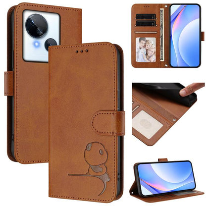 Litter Panda Embossing RFID Leather Phone Case with Lanyard, For Tecno Pop 6C / itel A18, For Tecno Spark 10 Pro Magic, For Tecno Pova 6 4G, For Tecno Pova 6 5G / Pova 6 Pro 5G, For Tecno Camon 30 Pro 5G, For Tecno Camon 30 Premier                     ...