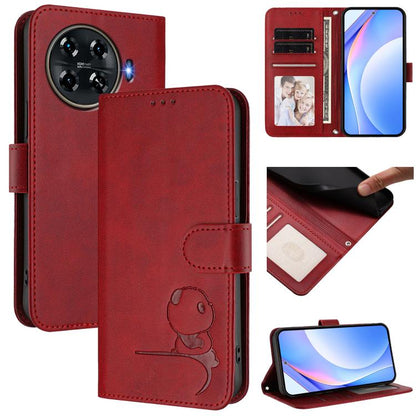 Litter Panda Embossing RFID Leather Phone Case with Lanyard, For Tecno Pop 6C / itel A18, For Tecno Spark 10 Pro Magic, For Tecno Pova 6 4G, For Tecno Pova 6 5G / Pova 6 Pro 5G, For Tecno Camon 30 Pro 5G, For Tecno Camon 30 Premier                     ...