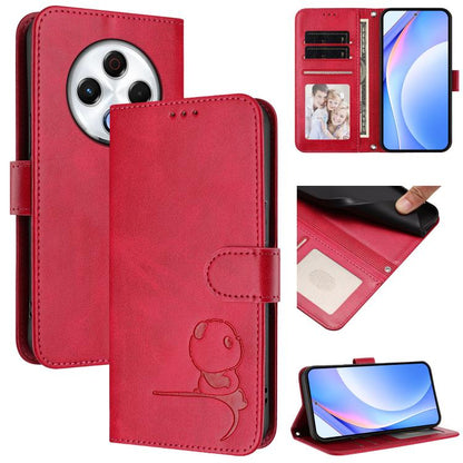 Litter Panda Embossing RFID Leather Phone Case with Lanyard, For Tecno Camon 50 Pro 4G, For Tecno Camon 50 4G, For Tecno Spark Slim 5G, For Tecno Spark Go 1 / Go 1S / Go 2025, For Tecno Camon 40 Pro 4G, For Tecno Camon 40 Premier, For Tecno Camon 40 4G...
