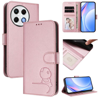 Litter Panda Embossing RFID Leather Phone Case with Lanyard, For Tecno Camon 50 Pro 4G, For Tecno Camon 50 4G, For Tecno Spark Slim 5G, For Tecno Spark Go 1 / Go 1S / Go 2025, For Tecno Camon 40 Pro 4G, For Tecno Camon 40 Premier, For Tecno Camon 40 4G...