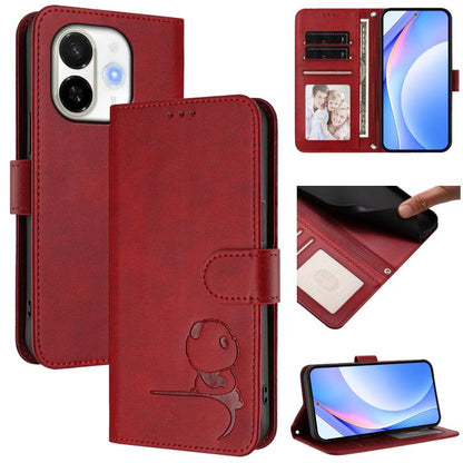Litter Panda Embossing RFID Leather Phone Case with Lanyard, For Tecno Camon 50 Pro 4G, For Tecno Camon 50 4G, For Tecno Spark Slim 5G, For Tecno Spark Go 1 / Go 1S / Go 2025, For Tecno Camon 40 Pro 4G, For Tecno Camon 40 Premier, For Tecno Camon 40 4G...