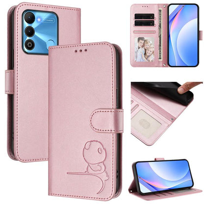 Litter Panda Embossing RFID Leather Phone Case with Lanyard, For Tecno Spark 10C / 10 4G, For Tecno Spark 10 Pro 4G / K17 4G, For Tecno Camon 19 / 19 Pro 5G, For Tecno Pova 4 Pro, For Tecno Pova 4, For Tecno Pova Neo 2, For Tecno Spark Go 2022 / Spark ...