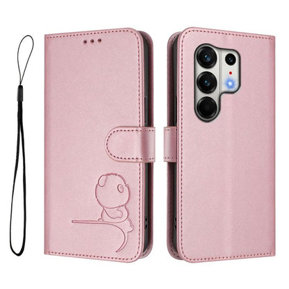 Litter Panda Embossing RFID Leather Phone Case with Lanyard, For Tecno Camon 50 Pro 4G, For Tecno Camon 50 4G, For Tecno Spark Slim 5G, For Tecno Spark Go 1 / Go 1S / Go 2025, For Tecno Camon 40 Pro 4G, For Tecno Camon 40 Premier, For Tecno Camon 40 4G...