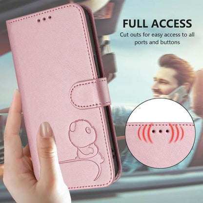 Litter Panda Embossing RFID Leather Phone Case with Lanyard, For Tecno Camon 50 Pro 4G, For Tecno Camon 50 4G, For Tecno Spark Slim 5G, For Tecno Spark Go 1 / Go 1S / Go 2025, For Tecno Camon 40 Pro 4G, For Tecno Camon 40 Premier, For Tecno Camon 40 4G...