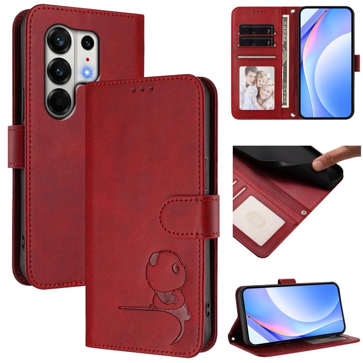 Litter Panda Embossing RFID Leather Phone Case with Lanyard, For Tecno Camon 50 Pro 4G, For Tecno Camon 50 4G, For Tecno Spark Slim 5G, For Tecno Spark Go 1 / Go 1S / Go 2025, For Tecno Camon 40 Pro 4G, For Tecno Camon 40 Premier, For Tecno Camon 40 4G...