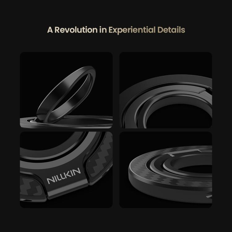 NILLKIN NKL13 FiberSnap 360 Degree Rotating Double-Sided Magnetic Finger Ring Phone Holder