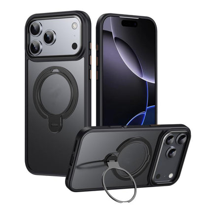 Double Ring MagSafe Magnetic Holder Phone Case, For iPhone 18 Pro / 17 Pro, For iPhone 18 Pro Max / 17 Pro Max, For iPhone 17, For iPhone 17 Air