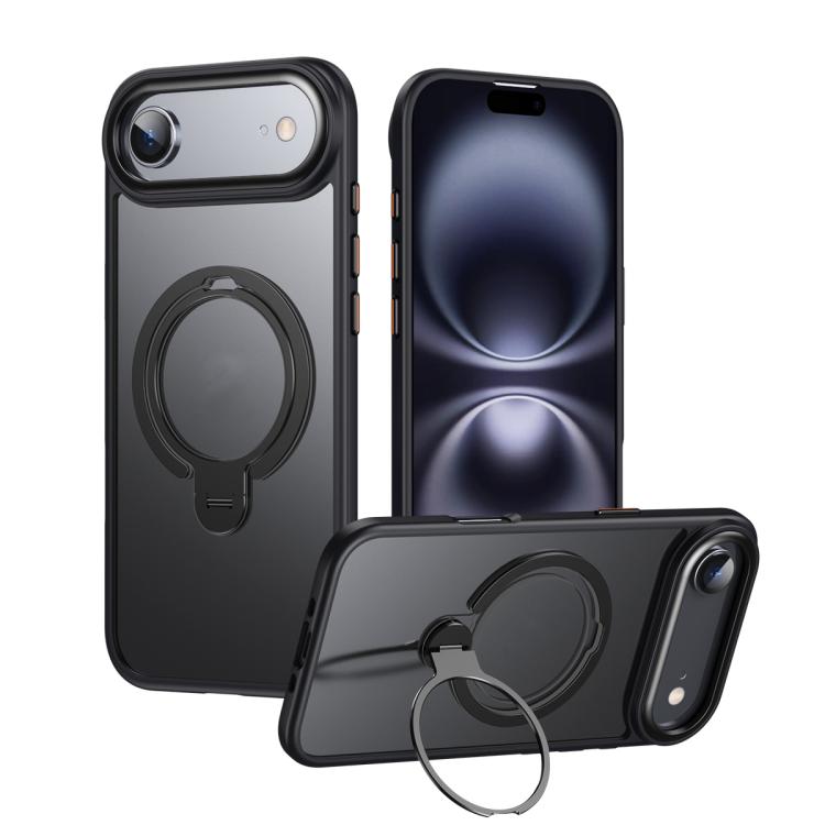 Double Ring MagSafe Magnetic Holder Phone Case, For iPhone 18 Pro / 17 Pro, For iPhone 18 Pro Max / 17 Pro Max, For iPhone 17, For iPhone 17 Air