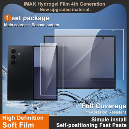 imak 4th Generation Screen Hydrogel Film Protector, Main Screen + Second Screen 1 Set, For Samsung Galaxy Z TriFold, For Samsung Galaxy Z Fold7 5G, For Samsung Galaxy Z Flip7 5G
