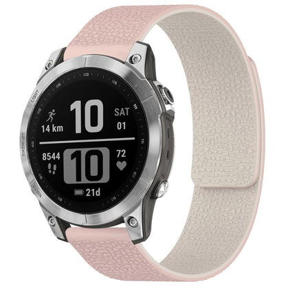 xDfind Litchi Texture Magnetic Silicone Watch Band, For Garmin Fenix 8/7X/6X/5X 26mm, For Garmin Fenix 8/7/6/5 22mm, For Garmin Fenix 8/7S/6S/5S 20mm, For Garmin Forerunner 45 / 45S / Swim 2 18mm, For Garmin Forerunner 35/30/35J 20mm