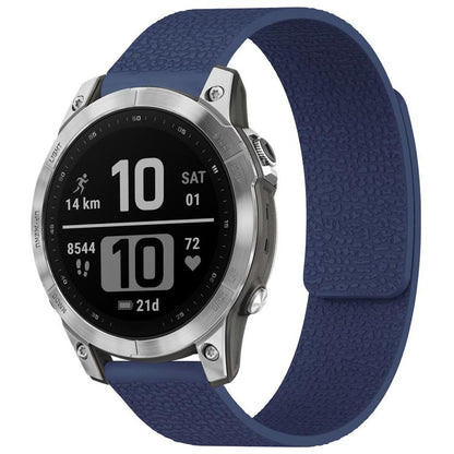 xDfind Litchi Texture Magnetic Silicone Watch Band, For Garmin Fenix 8/7X/6X/5X 26mm, For Garmin Fenix 8/7/6/5 22mm, For Garmin Fenix 8/7S/6S/5S 20mm, For Garmin Forerunner 45 / 45S / Swim 2 18mm, For Garmin Forerunner 35/30/35J 20mm