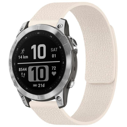 xDfind Litchi Texture Magnetic Silicone Watch Band, For Garmin Fenix 8/7X/6X/5X 26mm, For Garmin Fenix 8/7/6/5 22mm, For Garmin Fenix 8/7S/6S/5S 20mm, For Garmin Forerunner 45 / 45S / Swim 2 18mm, For Garmin Forerunner 35/30/35J 20mm