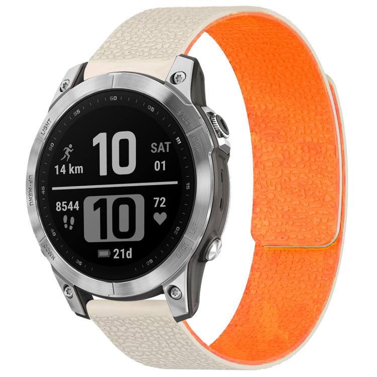 xDfind Litchi Texture Magnetic Silicone Watch Band, For Garmin Fenix 8/7X/6X/5X 26mm, For Garmin Fenix 8/7/6/5 22mm, For Garmin Fenix 8/7S/6S/5S 20mm, For Garmin Forerunner 45 / 45S / Swim 2 18mm, For Garmin Forerunner 35/30/35J 20mm