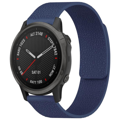 xDfind Litchi Texture Magnetic Silicone Watch Band, For Garmin Fenix 8/7X/6X/5X 26mm, For Garmin Fenix 8/7/6/5 22mm, For Garmin Fenix 8/7S/6S/5S 20mm, For Garmin Forerunner 45 / 45S / Swim 2 18mm, For Garmin Forerunner 35/30/35J 20mm