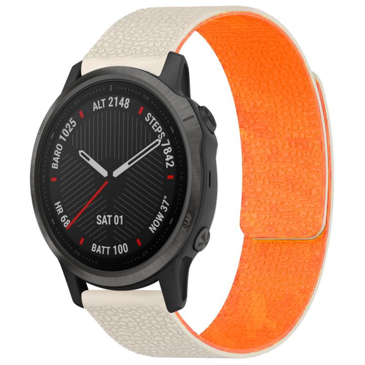 xDfind Litchi Texture Magnetic Silicone Watch Band, For Garmin Fenix 8/7X/6X/5X 26mm, For Garmin Fenix 8/7/6/5 22mm, For Garmin Fenix 8/7S/6S/5S 20mm, For Garmin Forerunner 45 / 45S / Swim 2 18mm, For Garmin Forerunner 35/30/35J 20mm