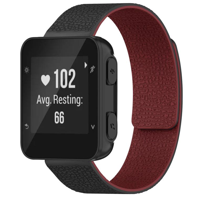 xDfind Litchi Texture Magnetic Silicone Watch Band, For Garmin Fenix 8/7X/6X/5X 26mm, For Garmin Fenix 8/7/6/5 22mm, For Garmin Fenix 8/7S/6S/5S 20mm, For Garmin Forerunner 45 / 45S / Swim 2 18mm, For Garmin Forerunner 35/30/35J 20mm