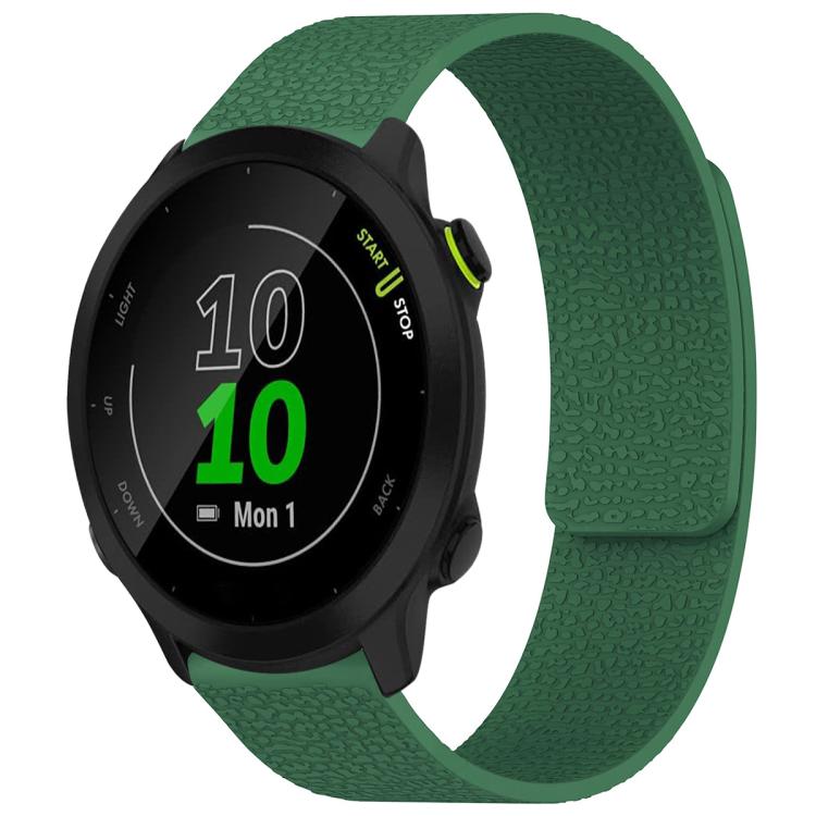 xDfind Litchi Texture Magnetic Silicone Watch Band, For Garmin Fenix 8/7X/6X/5X 26mm, For Garmin Fenix 8/7/6/5 22mm, For Garmin Fenix 8/7S/6S/5S 20mm, For Garmin Forerunner 45 / 45S / Swim 2 18mm, For Garmin Forerunner 35/30/35J 20mm