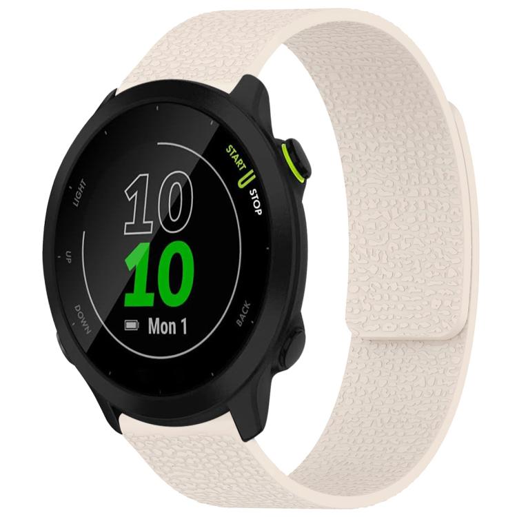 xDfind Litchi Texture Magnetic Silicone Watch Band, For Garmin Fenix 8/7X/6X/5X 26mm, For Garmin Fenix 8/7/6/5 22mm, For Garmin Fenix 8/7S/6S/5S 20mm, For Garmin Forerunner 45 / 45S / Swim 2 18mm, For Garmin Forerunner 35/30/35J 20mm