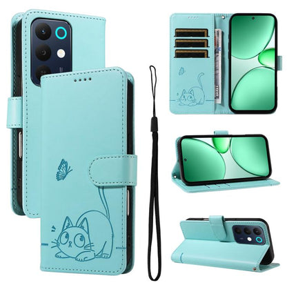 Adorable Cat Embossed Pattern Flip Leather Phone Case, For Realme C85 5G / 15X 5G India, For Realme C85 Pro 4G, For Realme 15T 5G, For Realme C71 4G India, For Realme 15 5G, For Realme 14x 5G Global