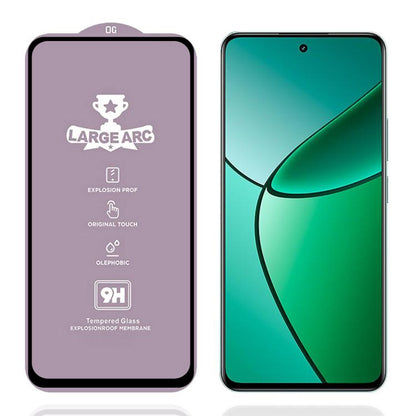 9H 0.4mm High Aluminum Large Arc Tempered Glass Film, For Realme C61 / C63 / Note 60, For Realme C61 India, For Realme 12 5G, For Realme 12+, For Realme C53 / C51 / C50 / Note 50, For Realme C65, For Realme C55 4G, For Realme C35