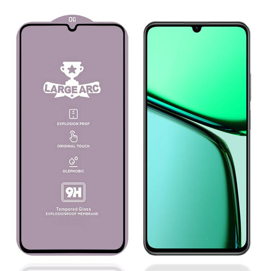 9H 0.4mm High Aluminum Large Arc Tempered Glass Film, For Realme C61 / C63 / Note 60, For Realme C61 India, For Realme 12 5G, For Realme 12+, For Realme C53 / C51 / C50 / Note 50, For Realme C65, For Realme C55 4G, For Realme C35